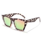 FEISEDY Sunglasses Womens Trendy, V
