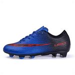 LEOCI Soccer Cleats for Men's and Women's Outdoor Unisex Football Shoes Firm Rugby Boots