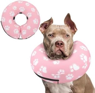 Supet Inflatable Dog Cone Collar Alternative After Surgery, Dog Neck Donut Collar Recovery E Collar for Neuter, Soft Pet Cone for Small Medium Large Dogs