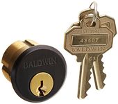 Baldwin 8322 1-1/8 Mortise Cylinder C Keyway, Venetian Bronze by Baldwin