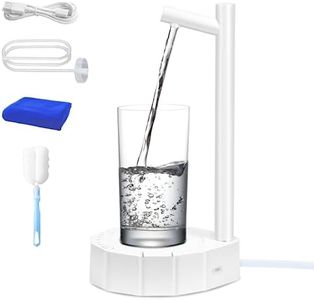 5 Gallon Water Dispenser,Water Dispenser for 5 Gallon Bottle,Smart Desktop Water Dispenser,Bedside Water Dispenser,Automatic Drinking Water Dispenser Pump,Safe and Leak-Free（Milky White）