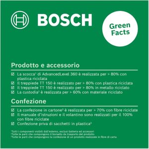 Bosch AdvancedLevel 360 Cross Line Laser with Tripod – 3 Laser Lines