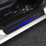 4 Pcs Carbon Fiber Car Door Sill Protector for Suz-uki Swift 2022 2021-2014, Welcome Pedal Guard Kick Plates Threshold Cover Trim Stickers, Non-Slip Auto Door Edge Protector Decoration Accessories