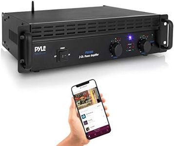 Pyle Professional Audio Bluetooth Power Amplifier - 2-Channel Rack Mount Bridgeable, LED Indicators, Shockproof Binding Posts, Cooling Fans 1000 Watt - Pyle Pro PTA1000.5