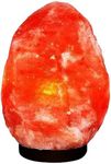 Straame Lighting - 100% Real Himalayan Crystal Rock Salt Lamp - Direct from Foothills of The Himalayas - Wooden Base Calming Atmosphere Night Lamp - Handcrafted Design - Great as a Gifts (1-2 kg)