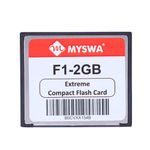 MYSWA F1-CF2GB F1 Extreme Compact Flash 2 GB MLC CF Type 1 Memory Card for CNC Machine, Railways Locomotives, Airplane Cockpits, Camera, Desktop etc