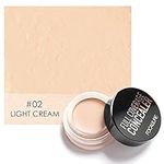 Eye Concealer, Full Coverage Concealer for Dark Circles Treatment Creamy Spot Acne Correcting Concealer,Full Coverage & Highly Pigmented(#2 Light Cream)