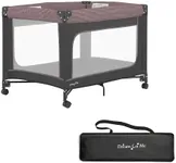 Dream On Me EZGo Portable Playard in Pink and Black