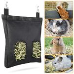 Geegoods Rabbit Hay Feeder Bag, Guinea Pig Hay Feeder Storage ，Hanging Feeding Hay for Small Animals 600D Oxford Cloth Fabric