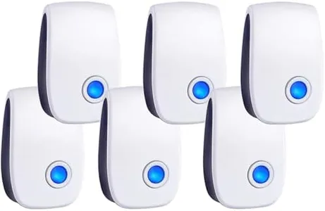 2024 Upgraded Ultrasonic Pest Control Repeller 6 Packs Electronic Pest Repellent Plug in Indoor Sonic Repellent Plug Pest Control for Rodents Cockroach Bug Roach Insects Mice Spiders Mosquitoes