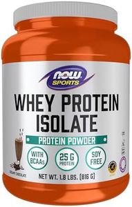 NOW Sports Whey Protein Isolate Dutch Chocolate, 1.8-Pound