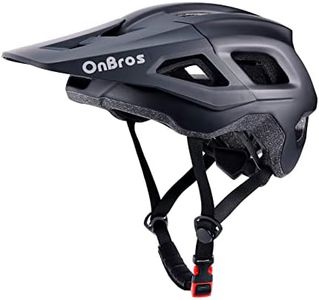 Mountain Bike Helmet with Visor-OnBros Bike Helmets for Men and Women, Helmets for Adults to Youth Bicycle Helmet Road Bike Helmet Safe and Comfortable