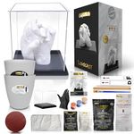 Crafts North Hand Casting DIY Kit for Couples | Complete kit with Acrylic Display, Wooden Base, and Step-by-Step Guide to Create a Perfect Hand molding Christmas Gift