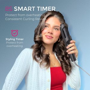 TYMO CURLPRO Rotating Curling Iron – 1.25" Barrel Hair Styler