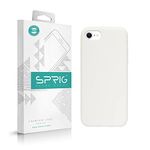 SPRIG Compatible with Apple iPhone 7 Phone Liquid Silicone Cover Premium Back Cover Drop Tested Shock Proof Mobile Case for Men, Women, Boys and Girls with Camera Protection (White)