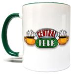 Central Perk Friends 11oz (325ml) Mug - Two Tone Grade A Ceramic - Giftable Foam Packaging - Ideal for Any Drink - Artwork on Both Sides