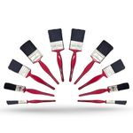 ZYBUX - 10pc Professional Paint Brushes with No Loss of Bristle Paintbrush Heads 5 Piece Pack Set, Studio Craft & Technique