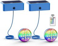 Skairipa Solar Pool Lights with Remote, Submersible Pool Lights 2 Pack