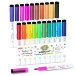 Shuttle Art Dry Erase Markers, 20 Colors with Erase, Fine Point Dry Erase Markers Perfect for Writing on Dry-Erase Whiteboard Mirror Glass for School Office Home