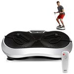 Hurtle Fitness Vibration Platform Workout Machine | Exercise Equipment For Home | Vibration Plate | Balance Your Weight Workout Equipment Includes, Remote Control & Balance Straps Included (HURVBTR30)