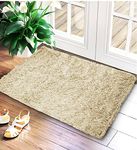 Prime Linens Shaggy Rugs Non Slip Mat For Room Decor - New Super Soft Small Fluffy Rug - Washable Gel Backing Stair Treads Runner Rug Carpet Door Mat (50 x 80 cm, Cream - Verona)