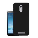 HELLO ZONE Exclusive Matte Finish Soft Back Case Cover for Xiaomi Redmi Note 3 - Black