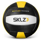 SKLZ Setting Trainer for Indoor/Outdoor Volleyball Setting Training Weighted Ball, Black/Yellow/White