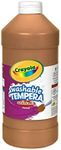 Crayola Washable Tempera Paint For Kids, Brown Paint, Classroom Supplies, Non Toxic, 32 Oz Squeeze Bottle