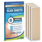 Scar Away Silicone Scar Sheets, Advanced Scar Removal for All Scar Types, Silicone Scar Tape [2 Month Supply]