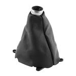 Terisass Car Gear Gaiter Shift Shifter Boot Frame kit Manual PU Leather Dust Cover-Proof Knob Replacement Gaiter Boot Cover for Honda Civic 2006-2012