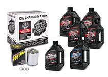 V-Twin Oil Change Kit Synthetic w/Black Filter, Twin Cam