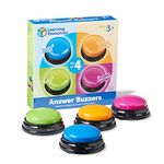 Learning Resources Plastic Answer Buzzers, Multicolour - Set of 4