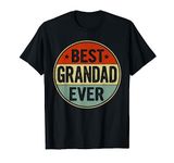 Best Grandad Ever Retro Style Cool Birthday Gift for Grandad T-Shirt