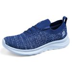DOCTOR EXTRA SOFT Men’s Running & Walking Shoes Lightweight Comfortable Slip-On Sports Sneakers with Memory Foam Cushion, Breathable Knitted Upper, Anti-Slip Sole Flexible Gym Training Shoes D-2013