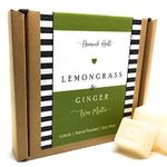 Lemongrass and Ginger scented soy wax melt gift box- 16 fragranced wax melts, hand poured and vegan friendly