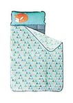 Toddler Nap Mats for Preschool Kinder Daycare – Blanket + Pillow for Boys or Girls – Foldable Comfy Cover (Mountain Fox)