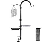 yosager Deck Hook Bird Feeder Pole Bird Bath Feeding Station Kit, Feeder Porch Multi Hook Bird Feeder Railing Hanging Kit, Premium Bird Bath for Attracting Wild Birds Bird Feeder Planter Hanger