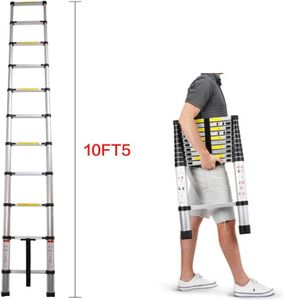 Telescopic Loft Ladder 3.2m – Stainless Steel, Space-Saving Design