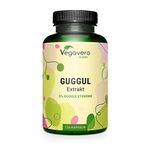 Vegavero Guggul Capsules 7500 mg | from 15:1 Guggul Extract | Dried Guggul Resin | NO Additives | Lab-Tested | 120 Capsules | Vegan