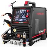 YESWELDER Multifunctional Welders Combo&Plasma Cutter, 6-In-1 MIG/Flux Core/CUT/TIG/Stick/Spool Gun, 200A MIG and TIG and Stick & 50A Plasma Cutter, 110V/220V MCT-520 with 2LB Flux Core Wire
