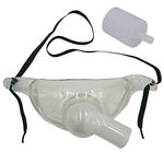 1pk Adult Oxygen Tracheostomy Collar Mask w/Swivel Connector & Tubing Adapter