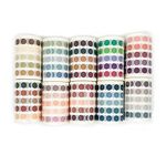 336 Pcs/lot Colorful Morandi Dots Washi Tape Round Stickers Dot Stickers for DIY Decorative Diary Planner Scrapbooking Photo Ablums,Set of 6