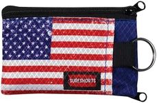 Chums Unisex Surfshort Wallet With Key Ring, American Flag, One-size