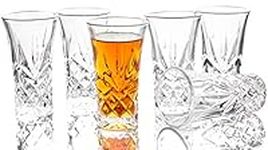 JAIEF 2 oz Tequila Glasses Heavy Base Shot Glass Cordial Glasses (Set of 6)