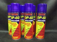 6 x 250ml DP-60 Penetrating Maintenance Spray loosens protects frees sticky bits