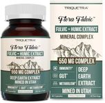 Flora Fulvic | Fulvic Acid + Humic Acid Complex – 550 mg |Mined in Utah, Prehistoric Deep Earth Extract | Immunity, Gut, Digestion – Natural Trace Mineral Complex, Fulvic Acid Supplement – 60 Capsules