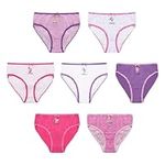 Girls Briefs 7 Pack Cotton Assorted Animal, Llama, Fairy, Ballerina, Multi Colours | Soft Mix | Comfortable, Breathable, Toddlers Kids Pants, Knickers, School , Everyday| 2-3, 3-4, 5-6, 7-8 Year Olds