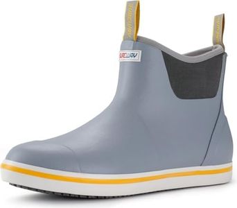 SUREWAY Men's Waterproof Ankle Deck Boots, Grey, Size 8
