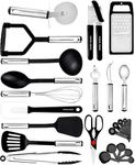 Home Hero 25 pcs Kitchen Utensils Set - Nylon & Stainless Steel Cooking Utensils Set - Non-Stick Kitchen Utensils with Spatula - Kitchen Gadgets Cookware Set - Kitchen Tool Set - Kitchen Ladles
