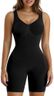 SHAPERX Gaine Ventre Plat Body Sculptant Femme Invisible Combinaison Gainante Shapewear Bodysuit Amincissant Body Short, UK-SZ5310-Black-2XL/3XL